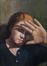 Selbst im Licht, 2015, Öl auf Leinwand, 70 x 50 cm
